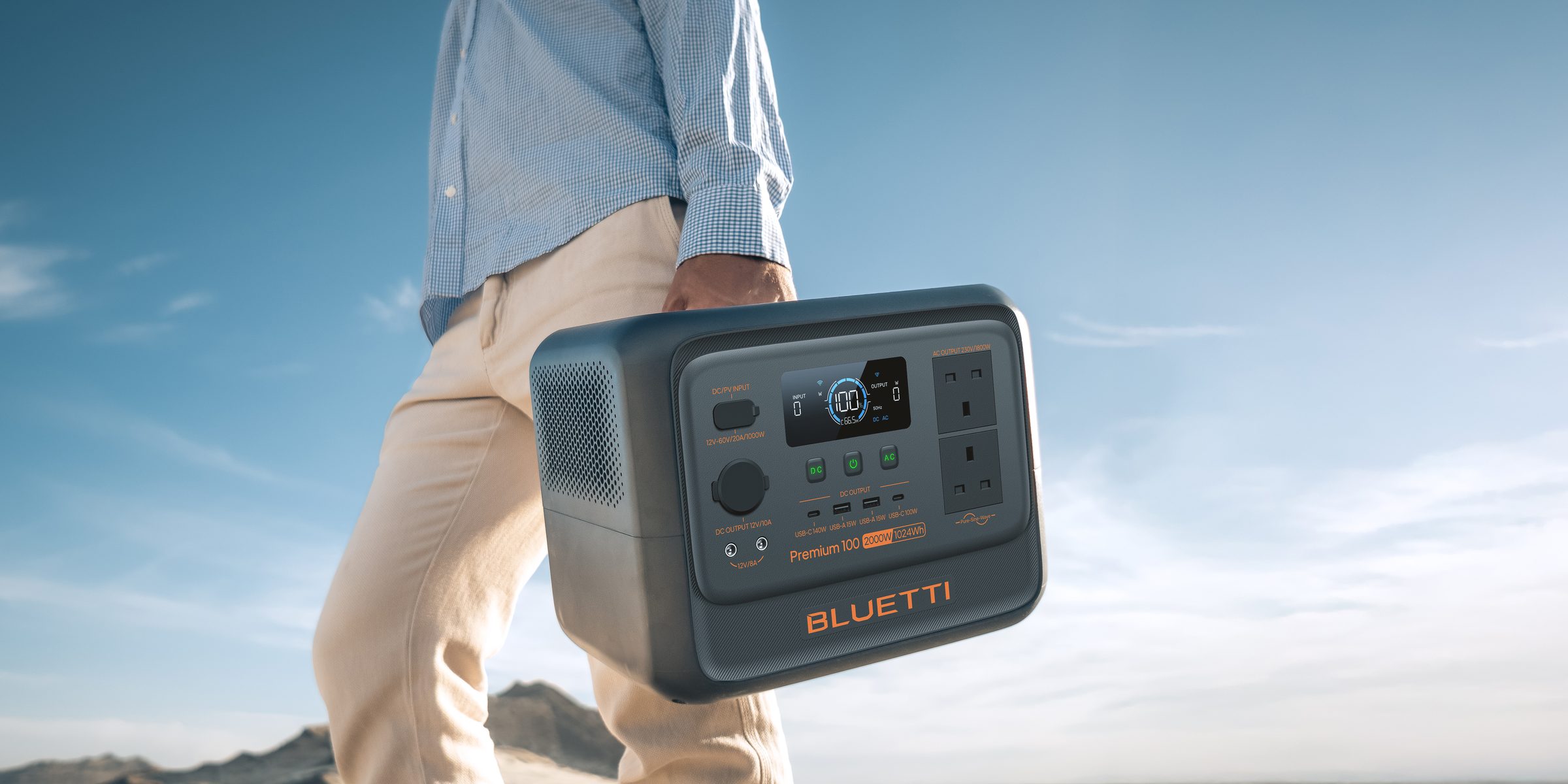 Portable power station in professional use