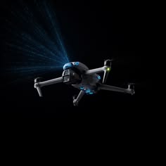 DJI Air 3S drone Nightscape obstacle sensing LED lights in the dark