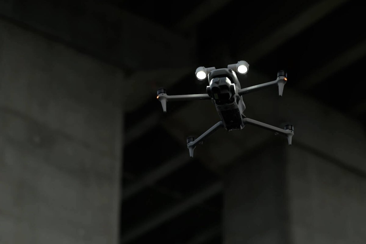 DJI Matrice drone performing bridge infrastructure inspection