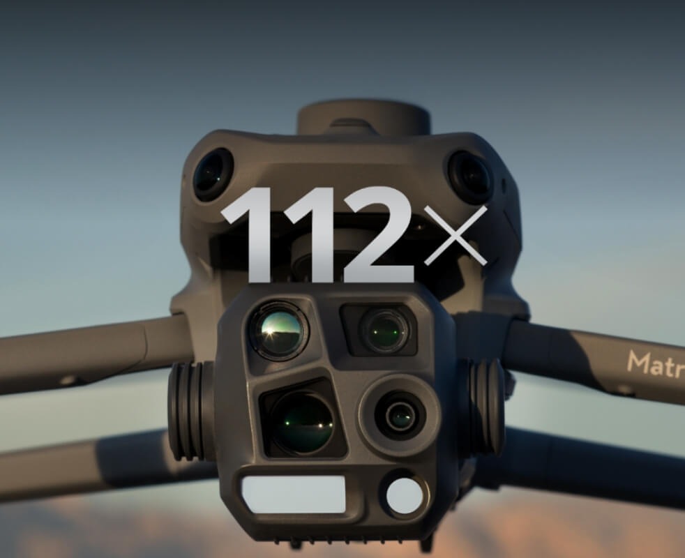DJI Matrice high-magnification 112x zoom camera payload module