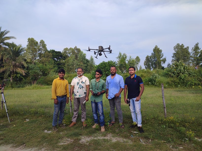 RTK drone survey project
